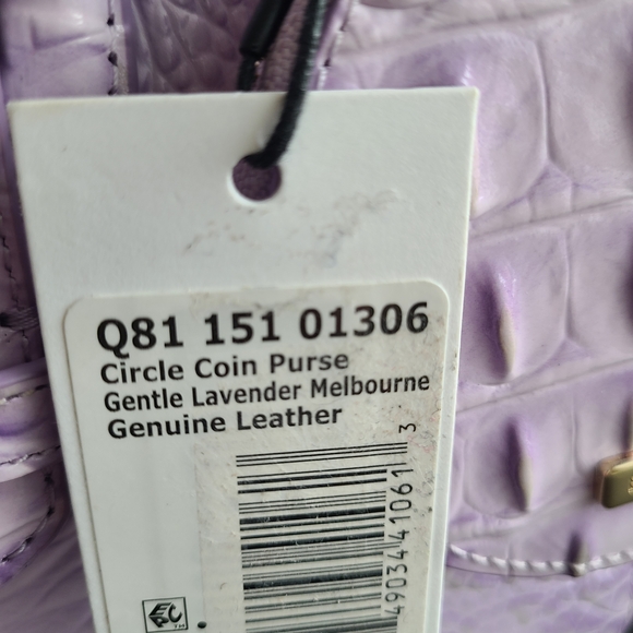 NWT Brahmin Small Hallie Gentle Lavender Melbourne With Matching Coin Purse - Picture 5 of 16
